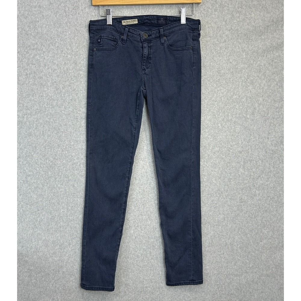 AG Adriano Goldschmied The Stevie Ankle Jeans Dark Blue Slim Straight Womens 26R
